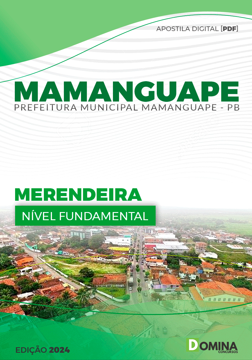 Apostila Pref Mamanguape PB 2024 Merendeira