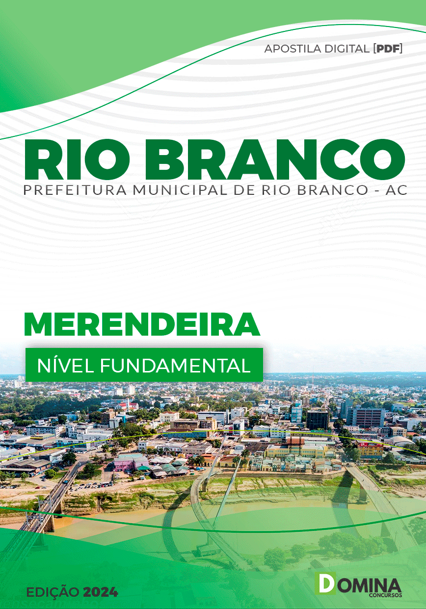 Apostila Pref Rio Branco AC 2024 Merendeira