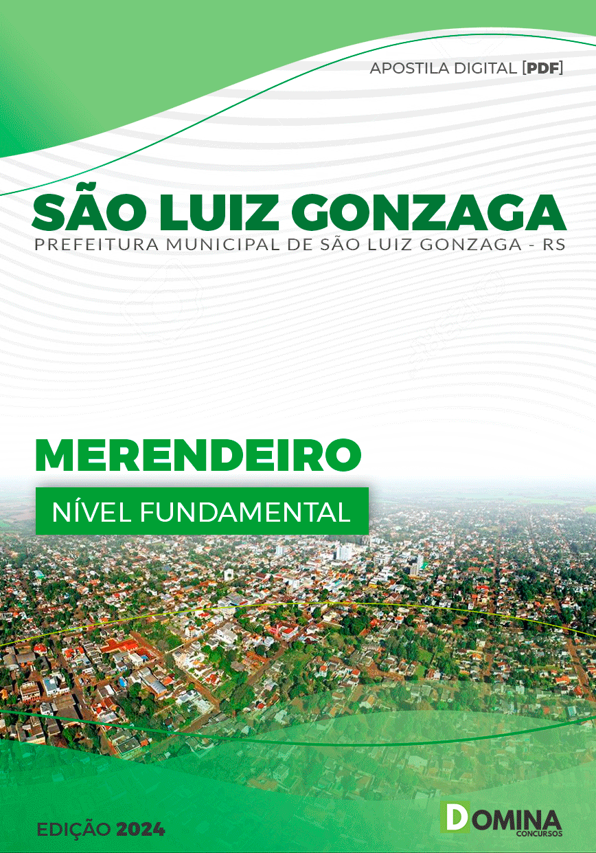 Apostila Pref São Luiz Gonzaga RS 2024 Merendeiro