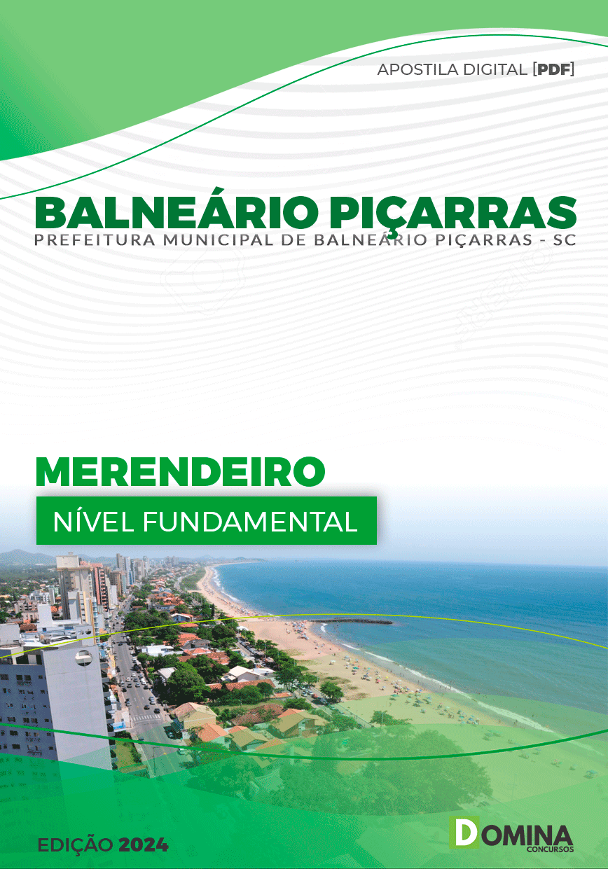 Apostila Pref Balneário Piçarras SC 2024 Merendeiro