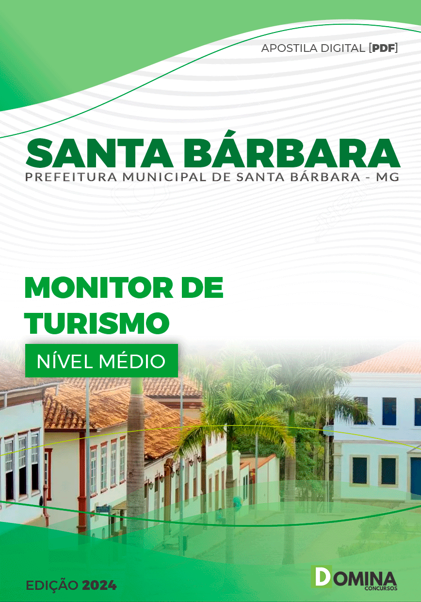 Apostila Pref Santa Bárbara MG 2024 Monitor Turismo