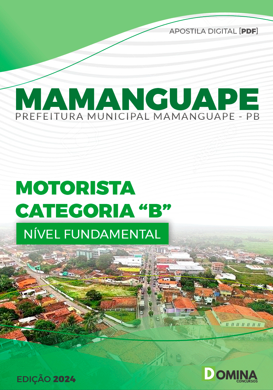Apostila Pref Mamanguape PB 2024 Motorista Categoria B