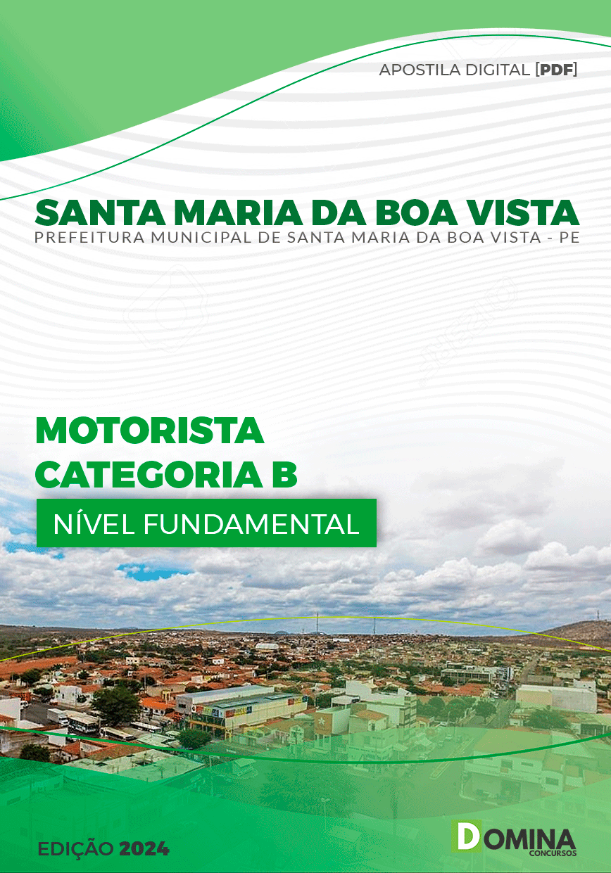 Pref Santa Maria Boa Vista PE 2024 Motorista Categoria B