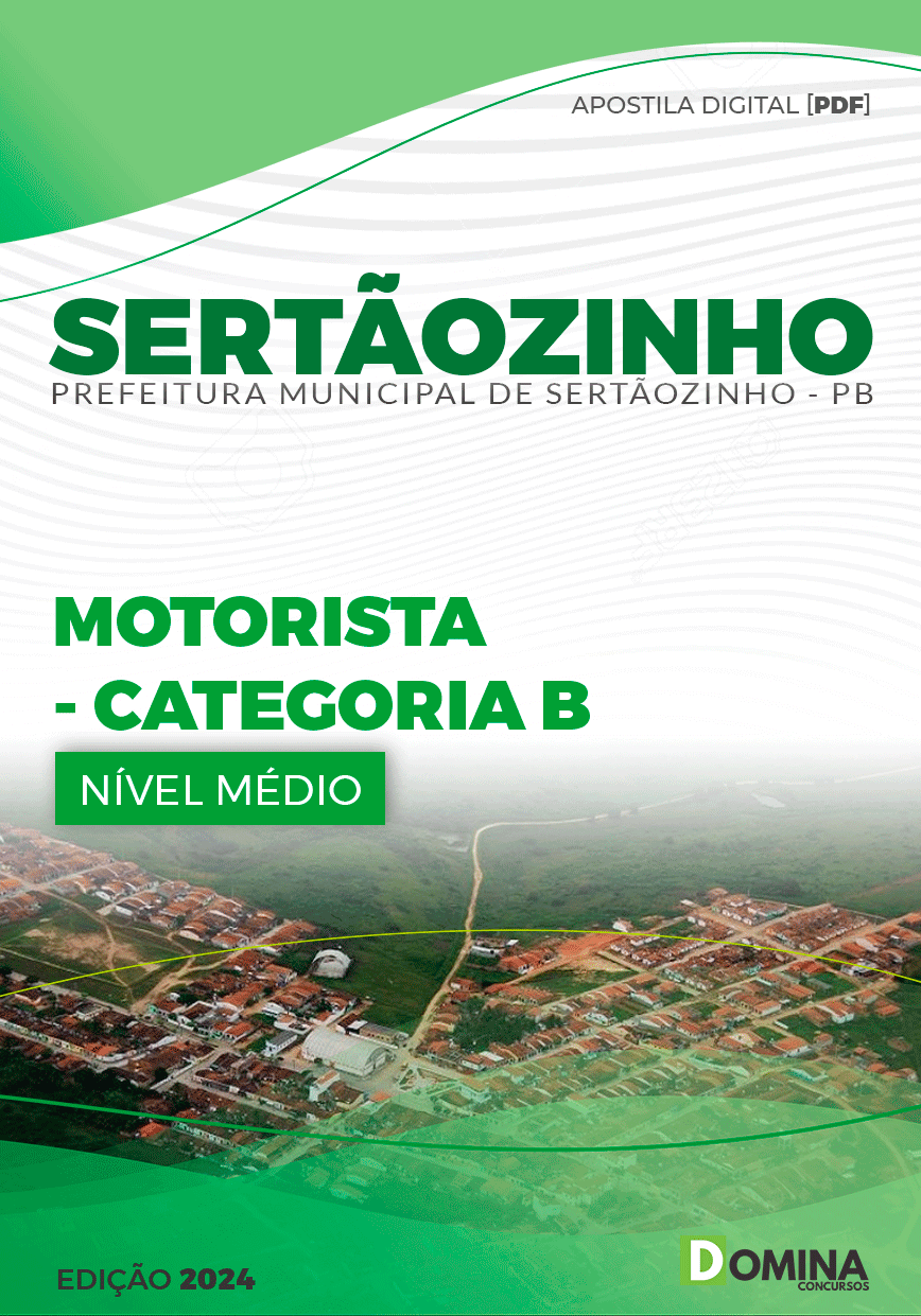 Apostila Pref Sertãozinho PB 2024 Motorista B