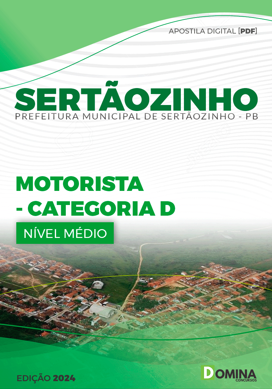 Apostila Pref Sertãozinho PB 2024 Motorista D
