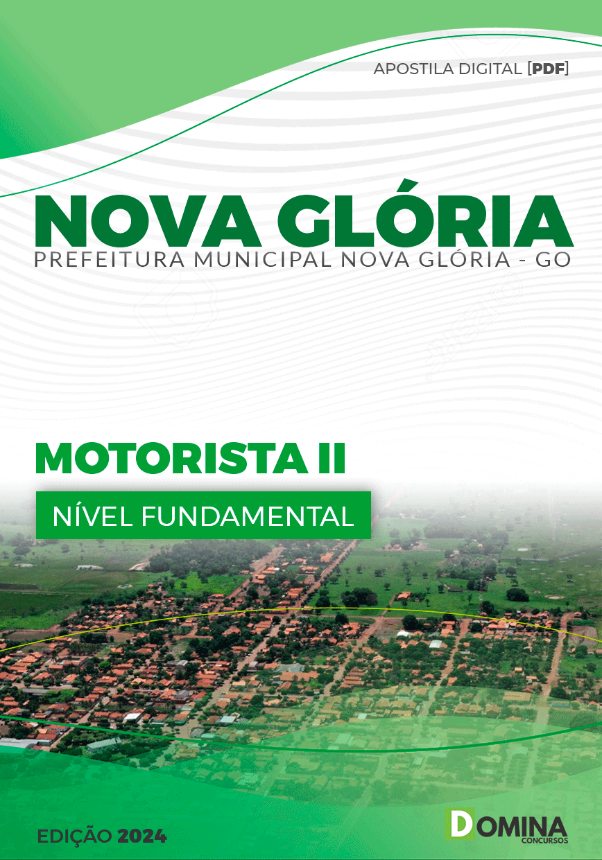 Apostila Pref Nova Glória GO 2024 Motorista II