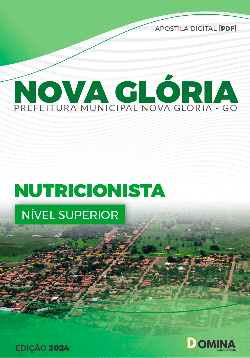 Apostila Pref Nova Glória GO 2024 Nutricionista