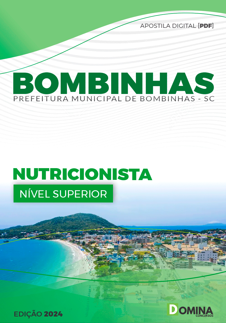 Apostila Pref Bombinhas SC 2024 Nutricionista