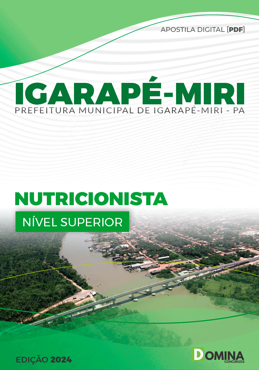 Apostila Pref Igarapé-Miri PA 2024 Nutricionista