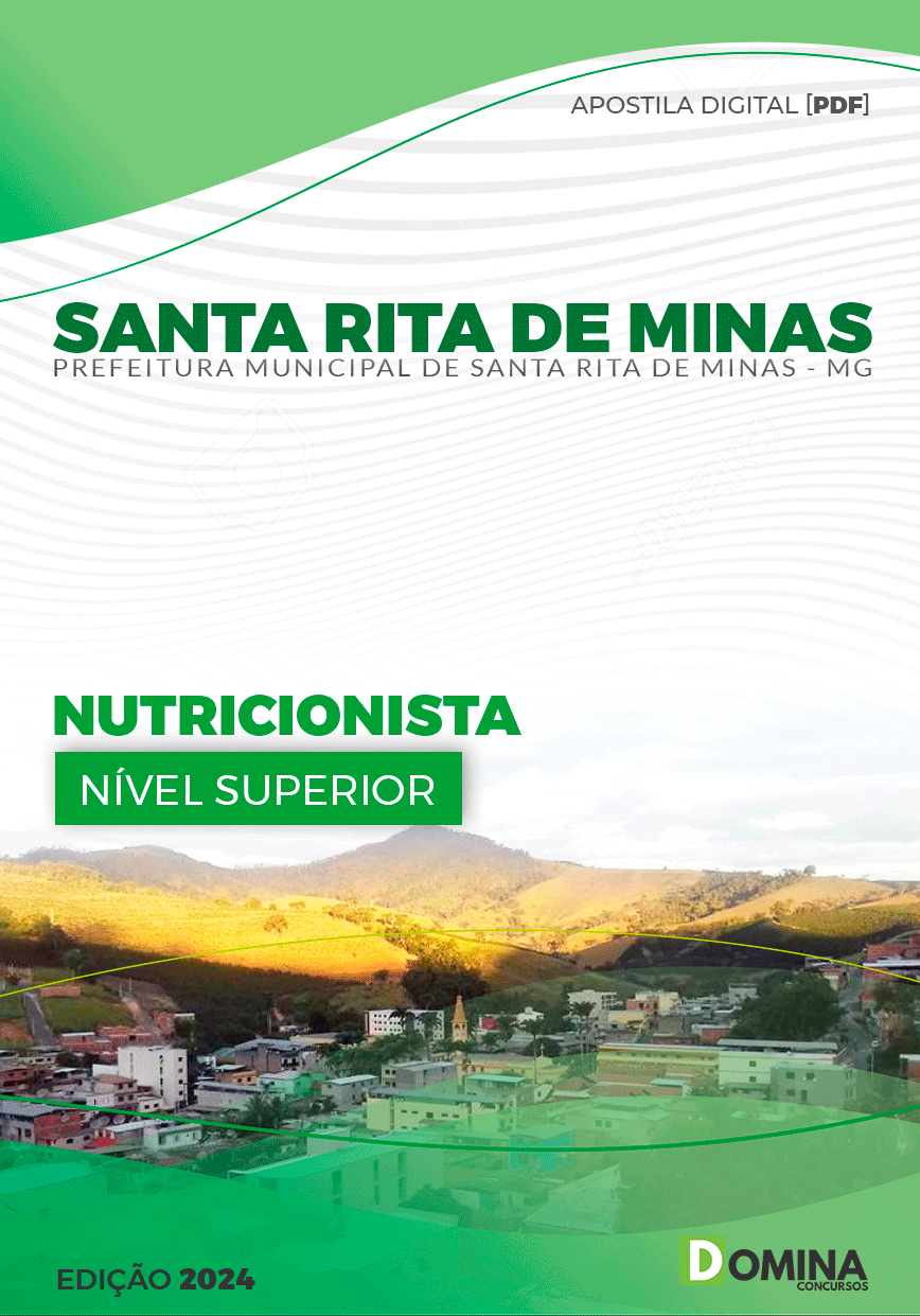Apostila Pref Santa Rita Minas MG 2024 Nutricionista