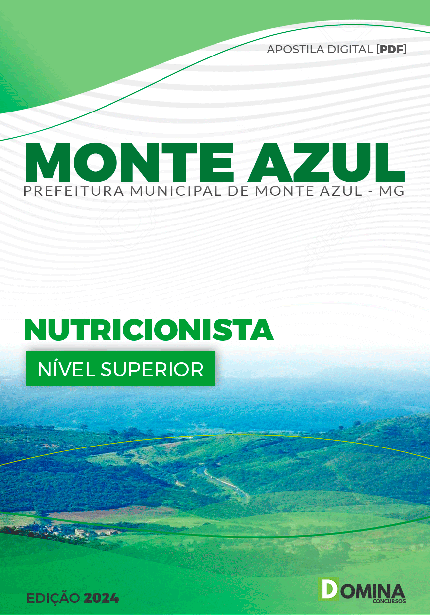 Apostila Pref Monte Azul MG 2024 Nutricionista