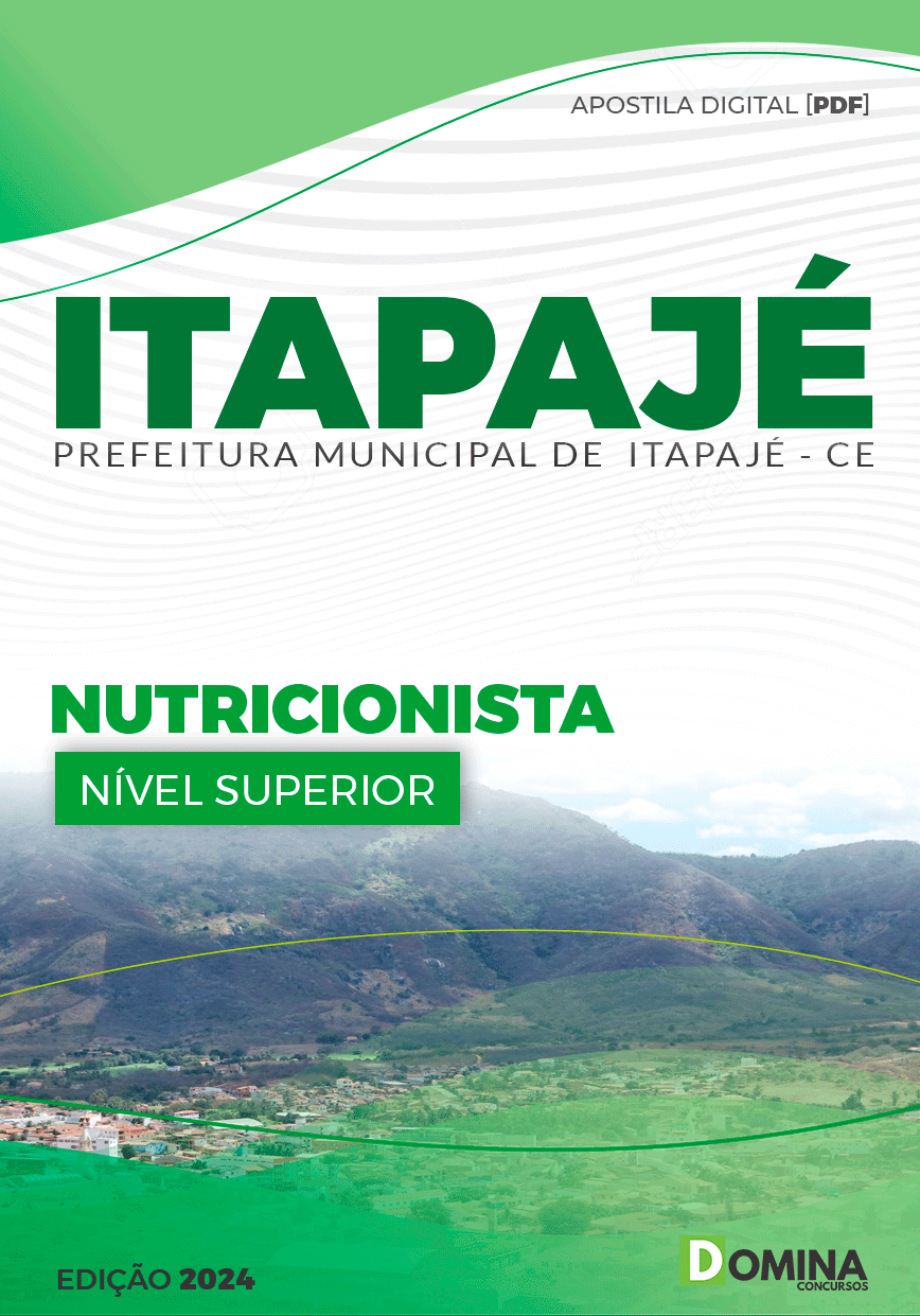 Apostila Concurso Pref Itapajé CE 2024 Nutricionista