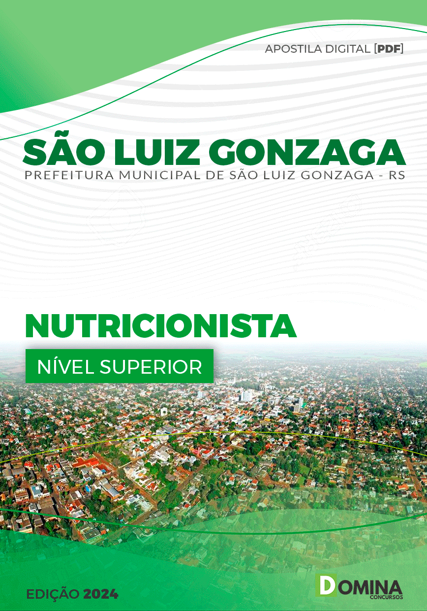 Apostila Pref São Luiz Gonzaga RS 2024 Nutricionista