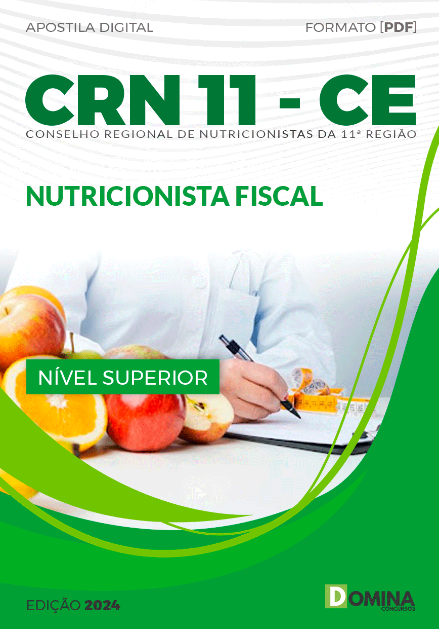 Apostila CRN 11 CE 2024 Nutricionista Fiscal