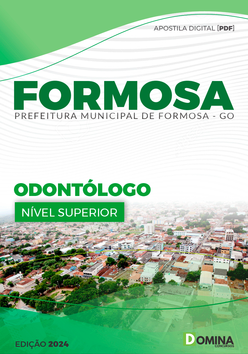 Apostila Pref Formosa GO 2024 Odontólogo