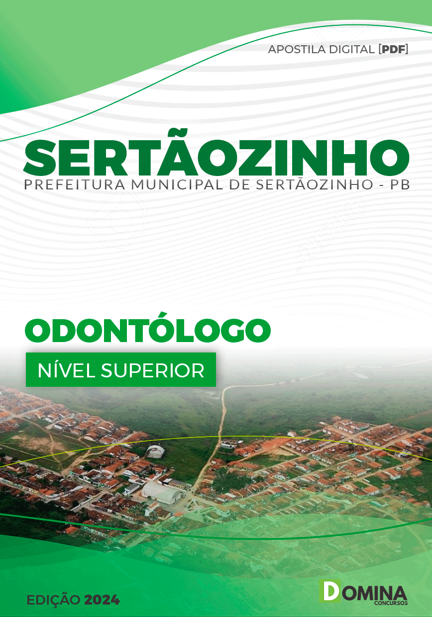 Apostila Pref Sertãozinho PB 2024 Odontólogo