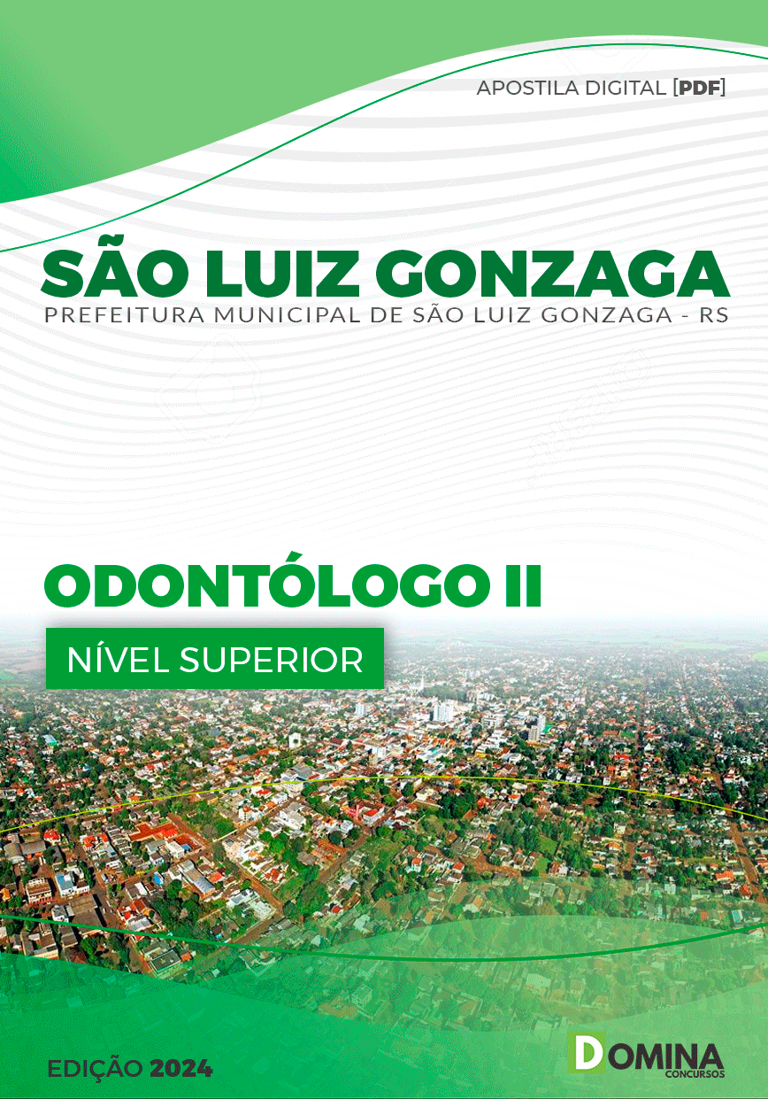 Apostila Pref São Luiz Gonzaga RS 2024 Odontólogo II