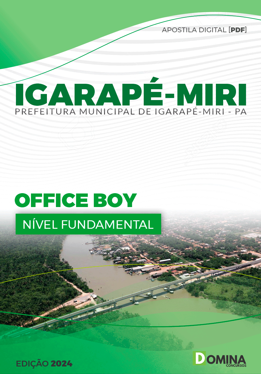 Apostila Pref Igarapé-Miri PA 2024 Office Boy