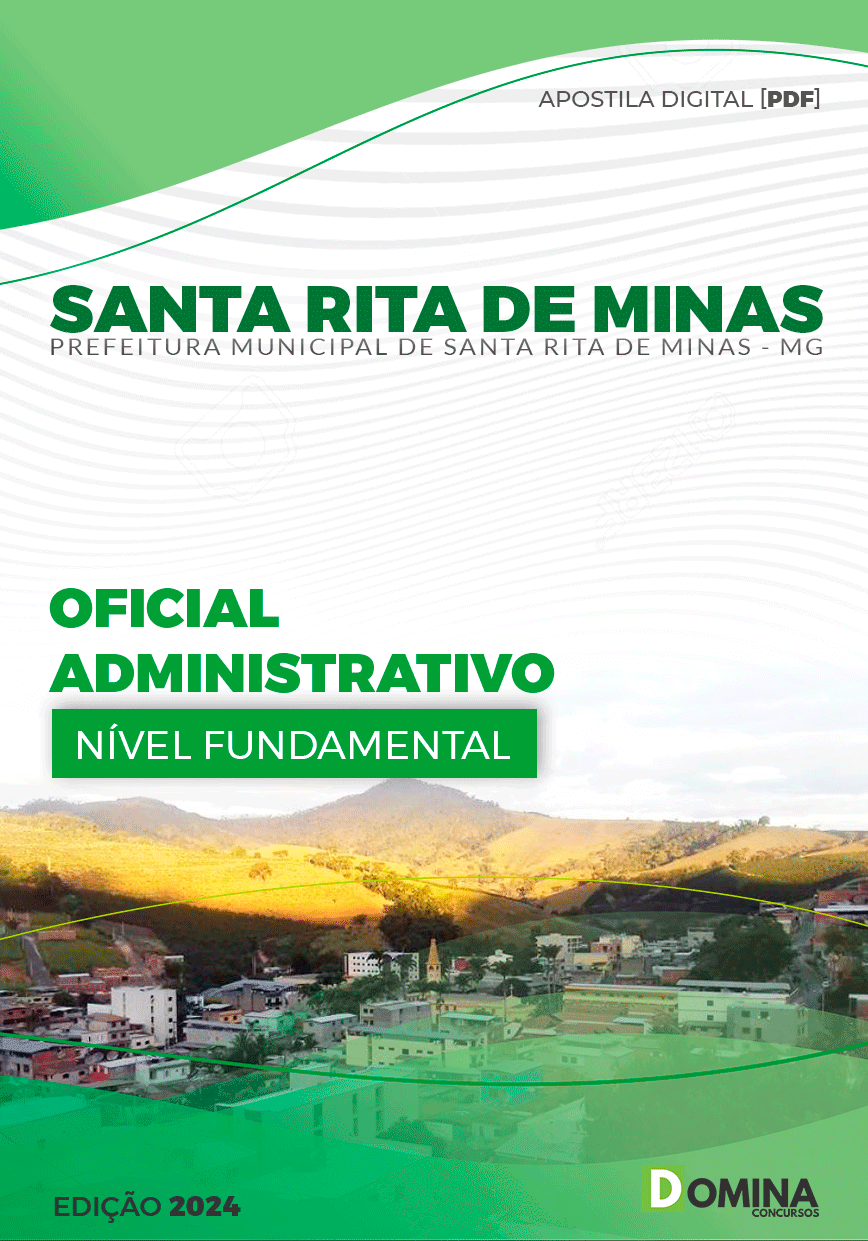 Apostila Pref Santa Rita Minas MG 2024 Oficial Administrativo