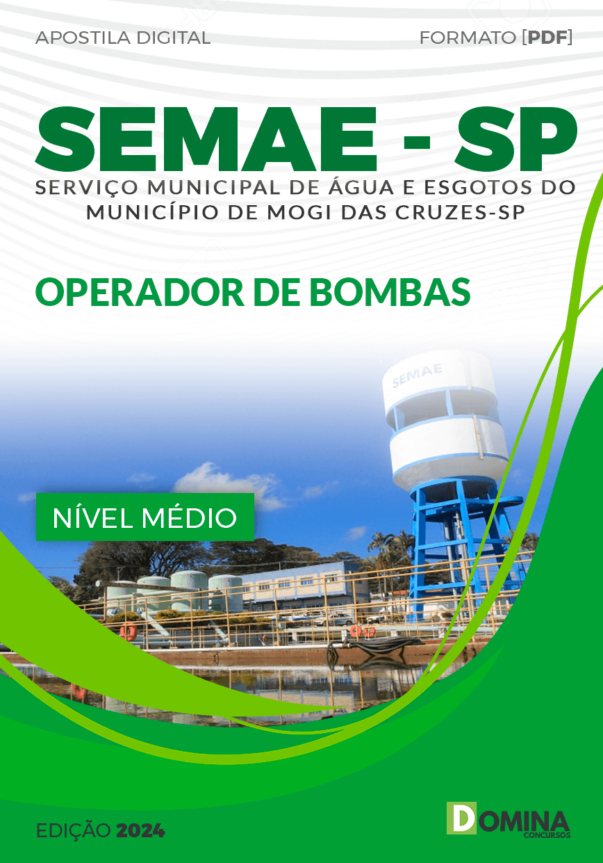 Apostila Concurso SEMAE SP 2024 Operador Bombas