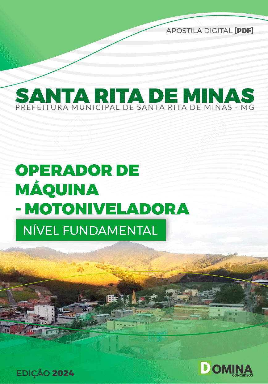 Pref Santa Rita Minas MG 2024 Operador de Máq Motoniveladora
