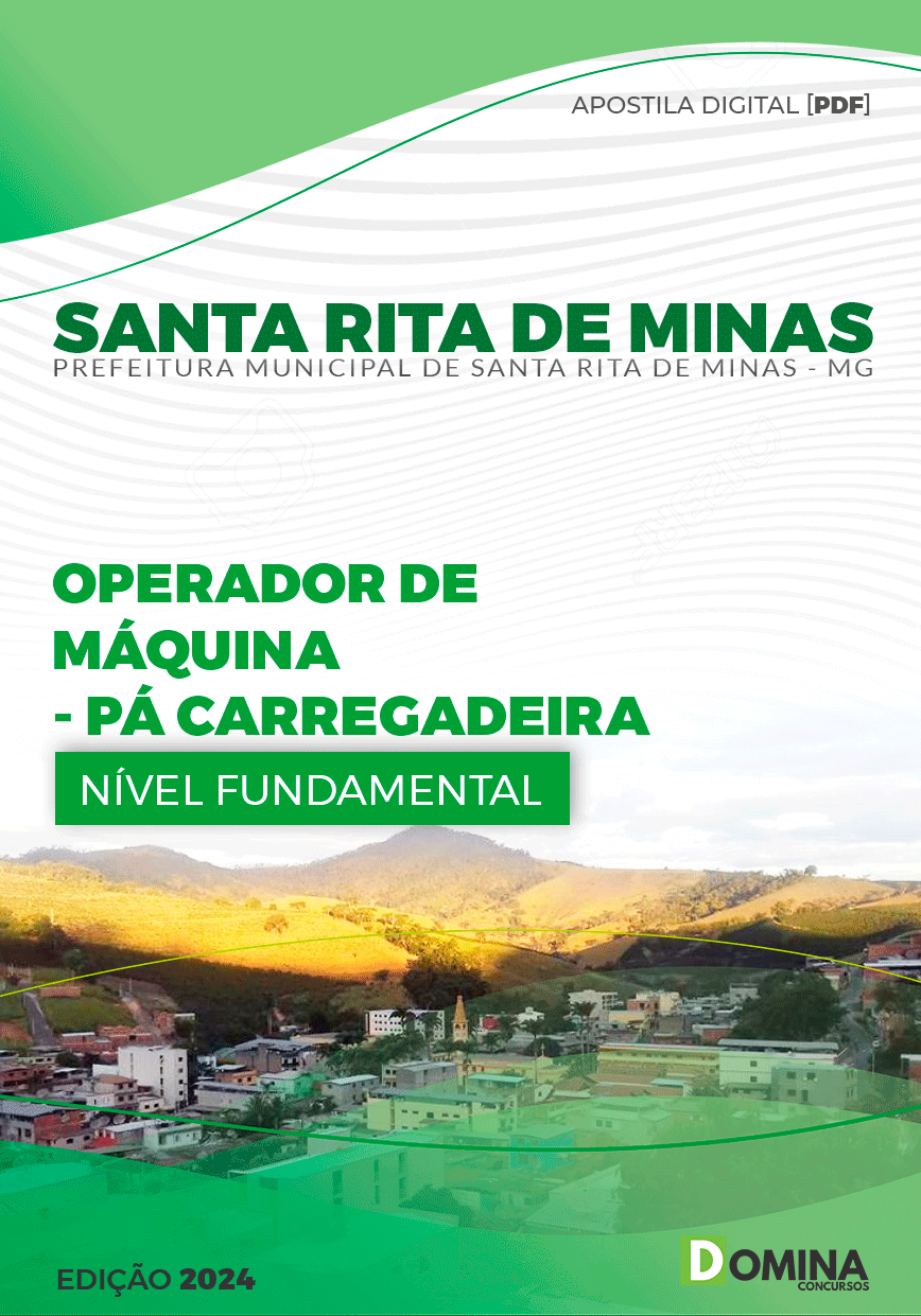Pref Santa Rita Minas MG 2024 Operador de Máq Pá Carregadeira