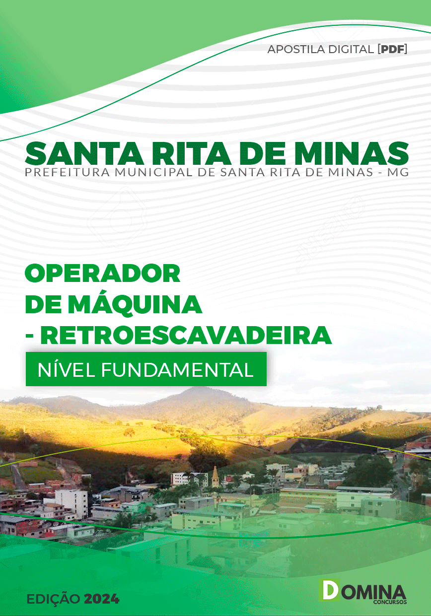 Pref Santa Rita Minas MG 2024 Operador Máq Retroescavadeira