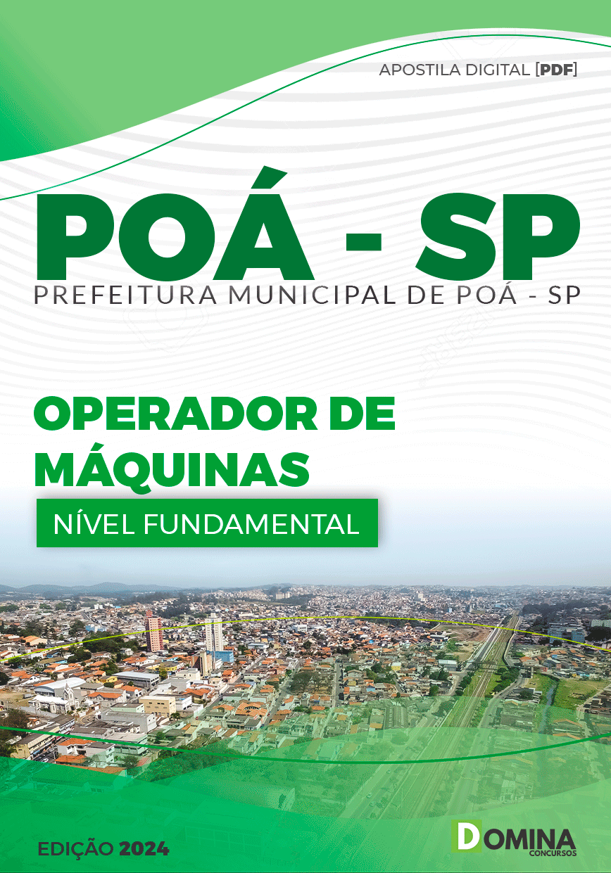 Apostila Pref Poá SP 2024 Operador de Máquinas