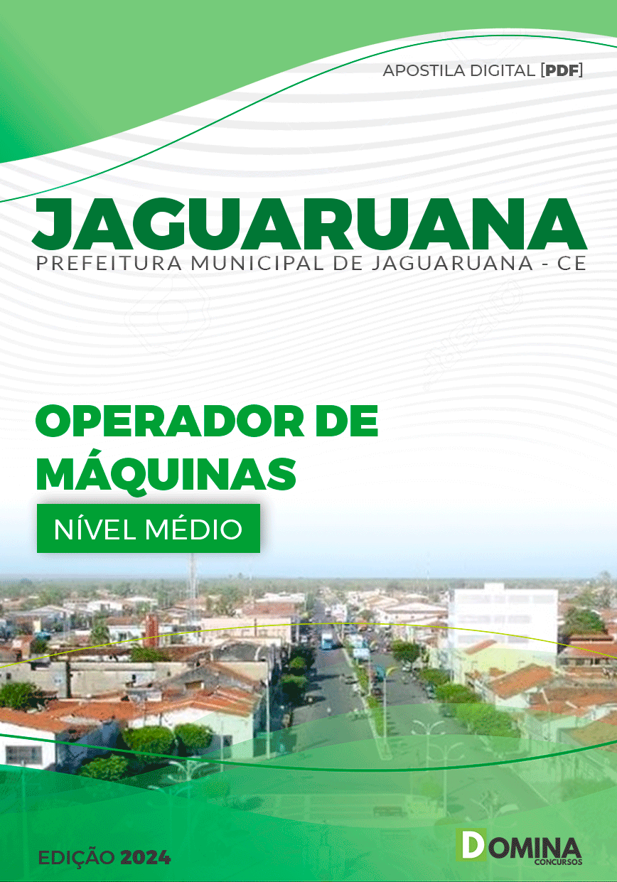 Apostila Pref Jaguaruana CE 2024 Operador Máquinas