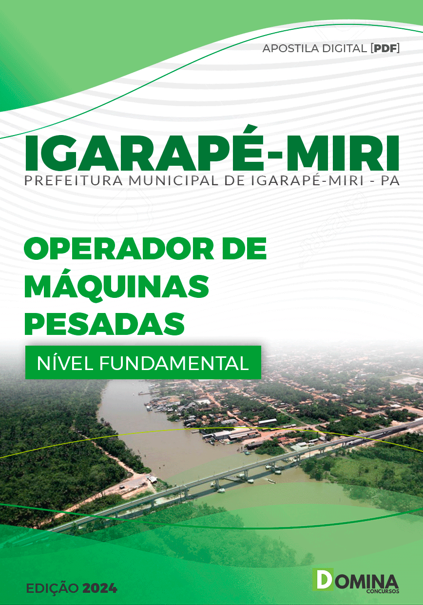 Pref Igarapé-Miri PA 2024 Operador de Máquinas Pesadas