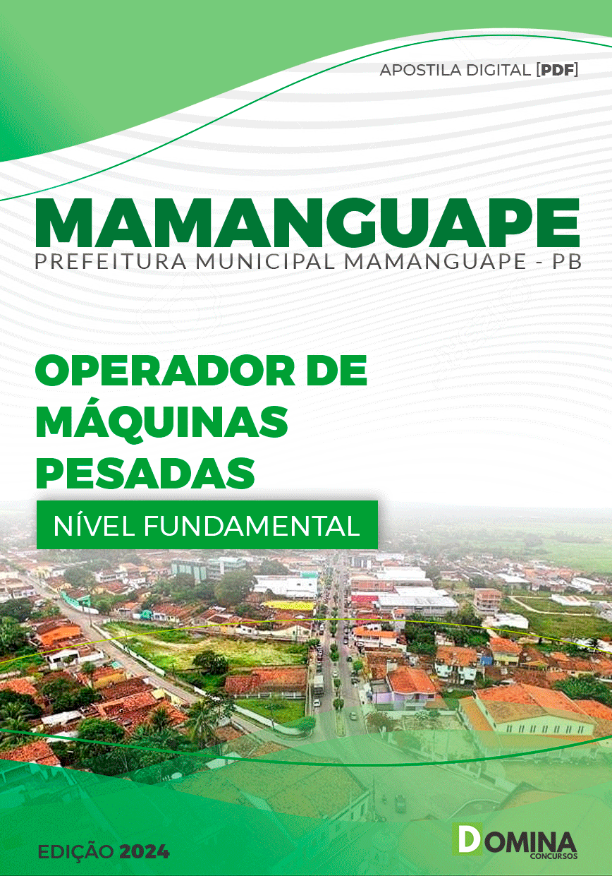 Pref Mamanguape PB 2024 Operador de Máquinas Pesadas