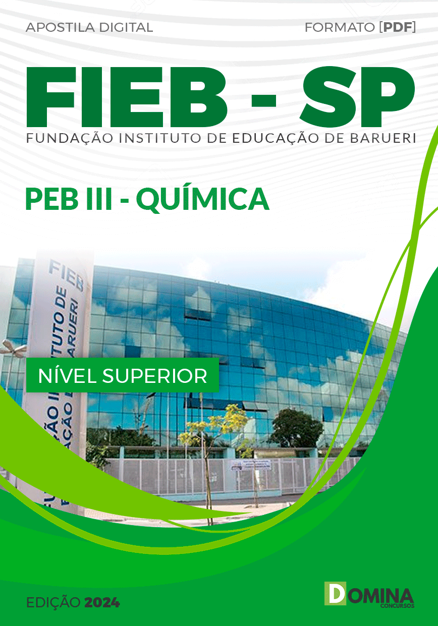 Apostila Concurso FIEB SP 2024 Professor III Química