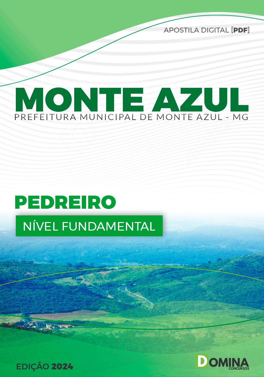 Apostila Pref Monte Azul MG 2024 Pedreiro