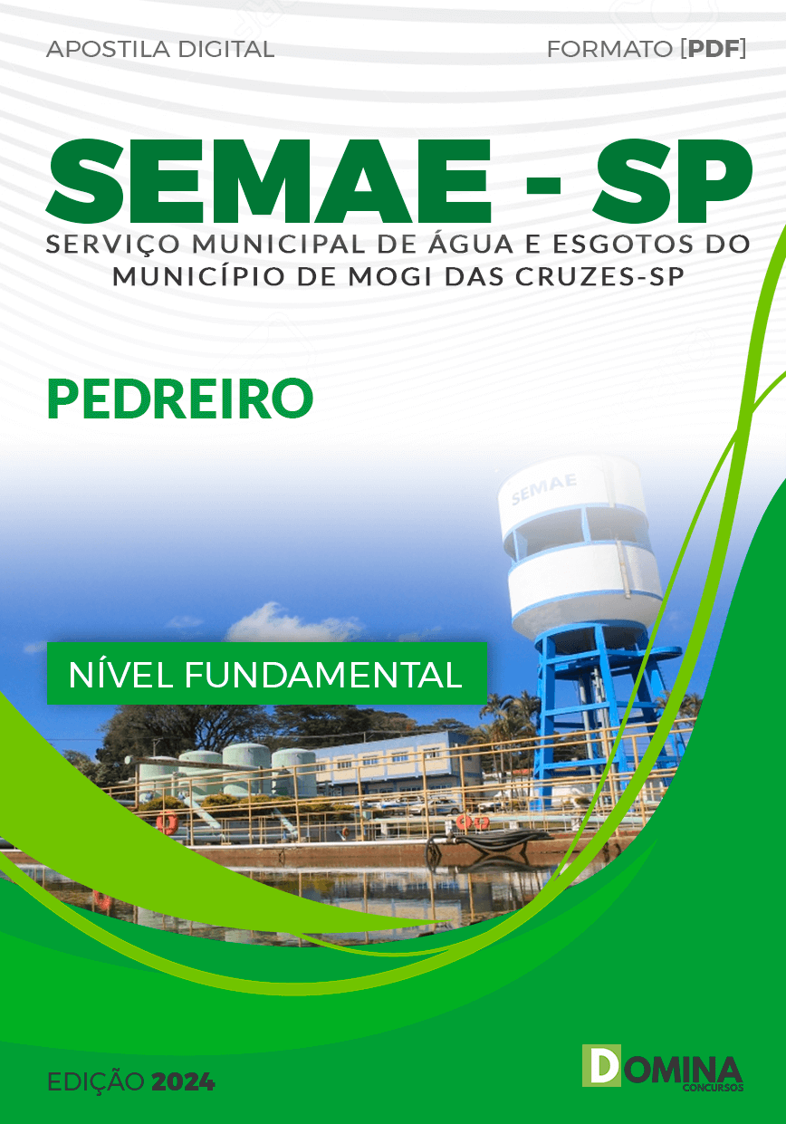 Apostila Concurso SEMAE SP 2024 Pedreiro
