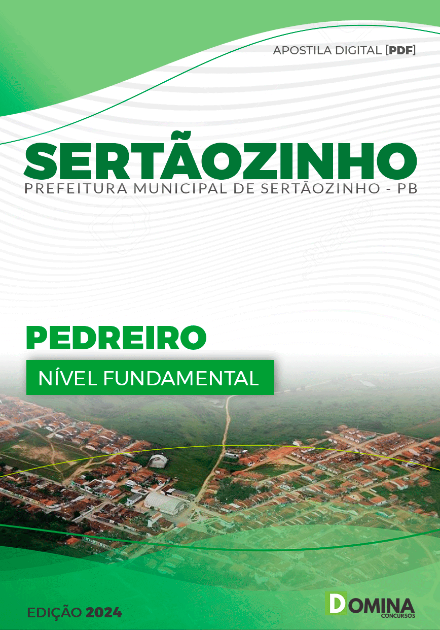 Apostila Pref Sertãozinho PB 2024 Pedreiro