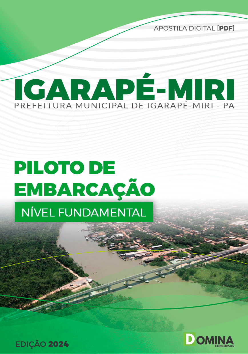 Apostila Pref Igarapé-Miri PA 2024 Piloto de Embarcação