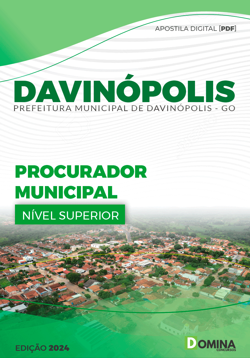 Apostila Pref Davinópolis GO 2024 Procurador Municipal