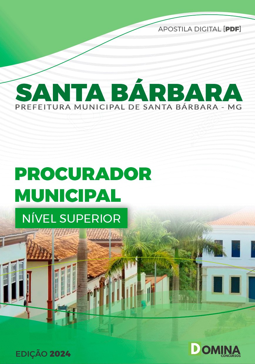 Apostila Pref Santa Bárbara MG 2024 Procurador Municipal