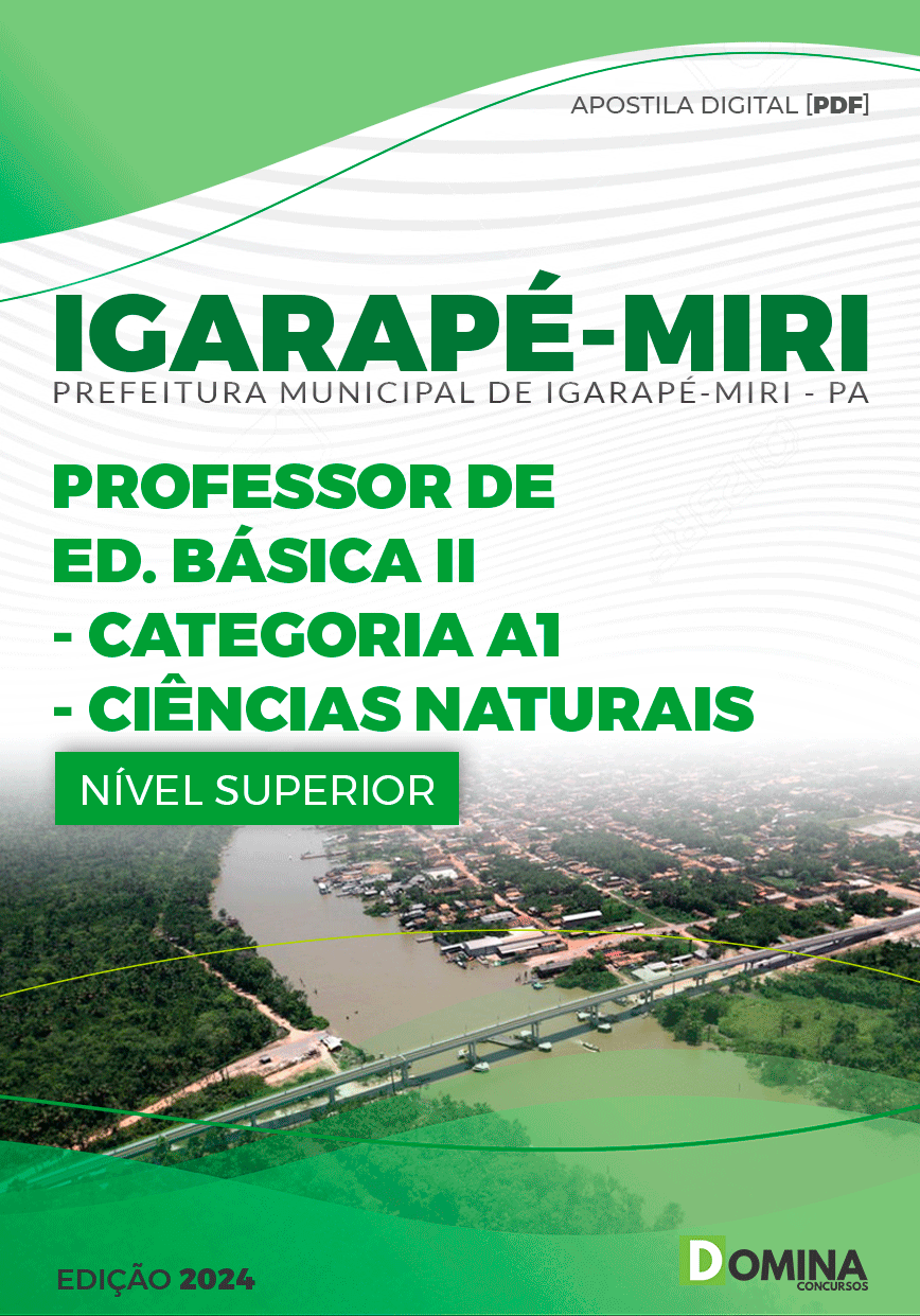 Apostila Pref Igarapé-Miri PA 2024 Professor de Ciências Naturais
