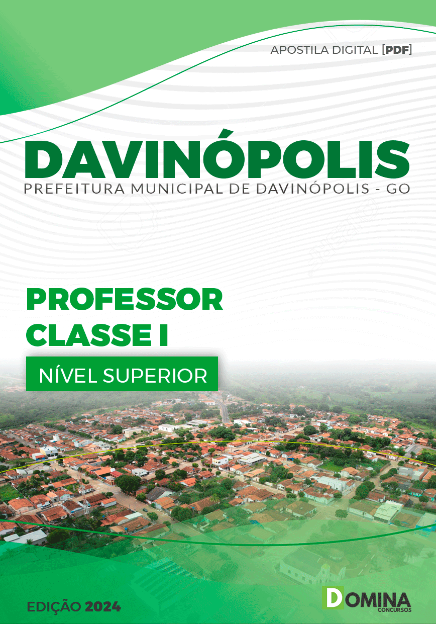 Apostila Pref Davinópolis GO 2024 Professor Classe I