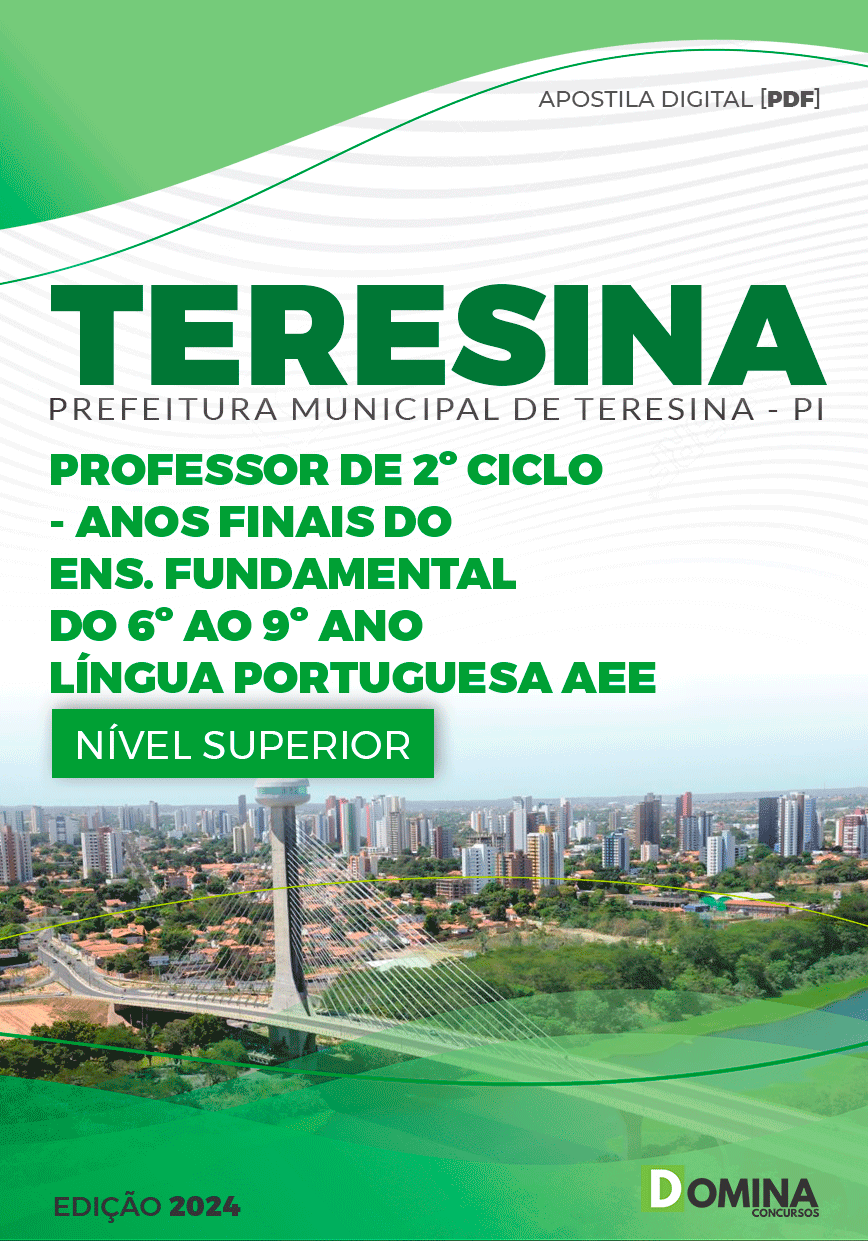 Apostila Pref Teresina PI 2024 Professor Língua Portuguesa