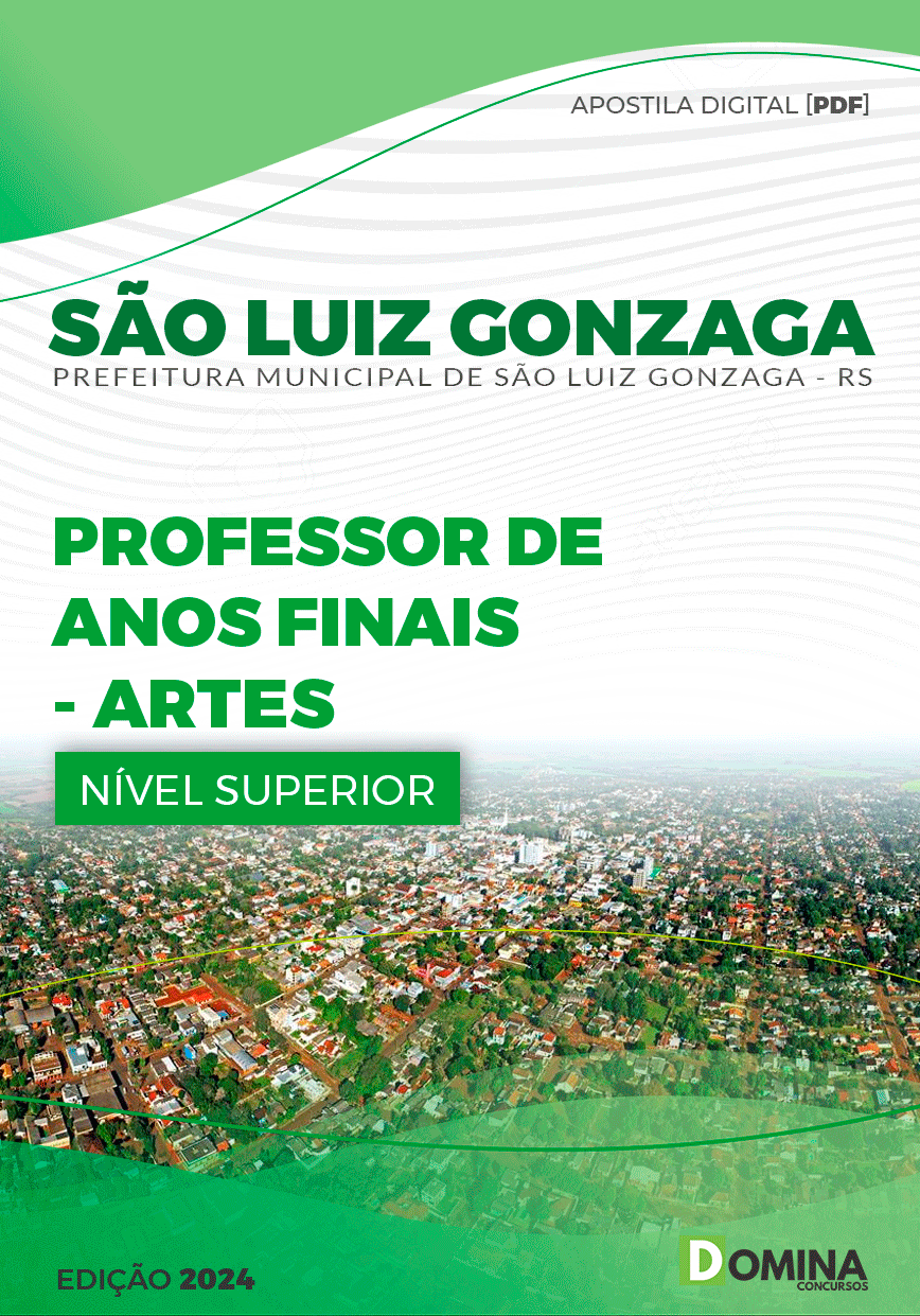 Apostila Pref São Luiz Gonzaga RS 2024 Professor Anos Finais Artes