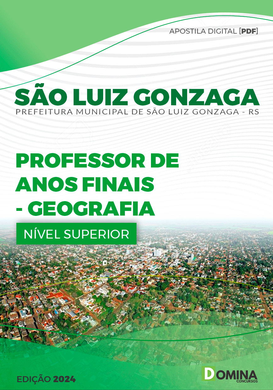 Apostila Pref São Luiz Gonzaga RS 2024 Professor Anos Finais Geografia
