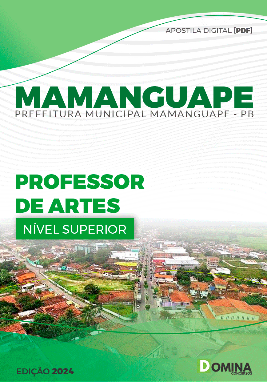 Apostila Pref Mamanguape PB 2024 Professor de Artes