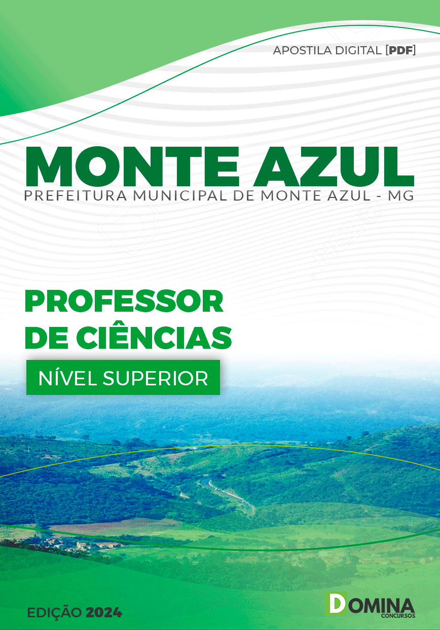 Apostila Pref Monte Azul MG 2024 Professor Ciências