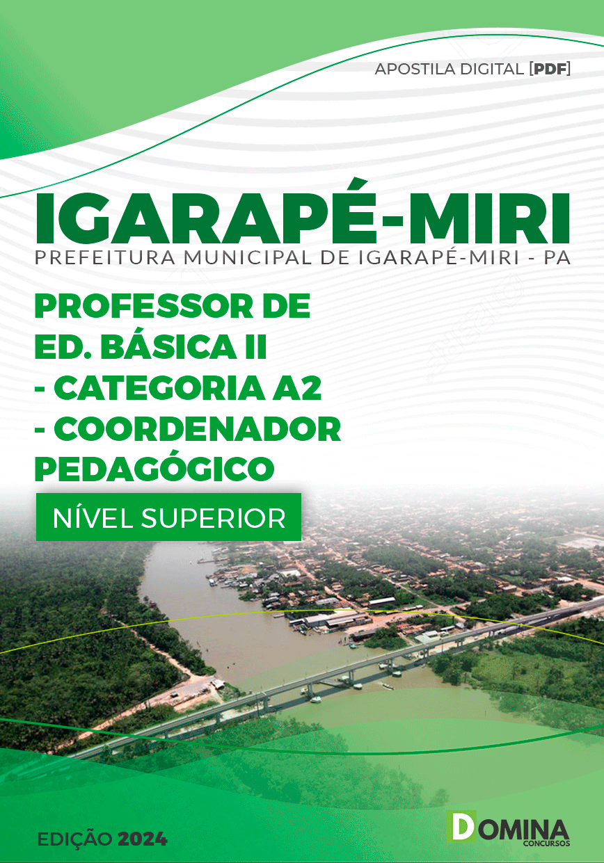 Apostila Pref Igarapé-Miri PA 2024 Coordenador Pedagógico