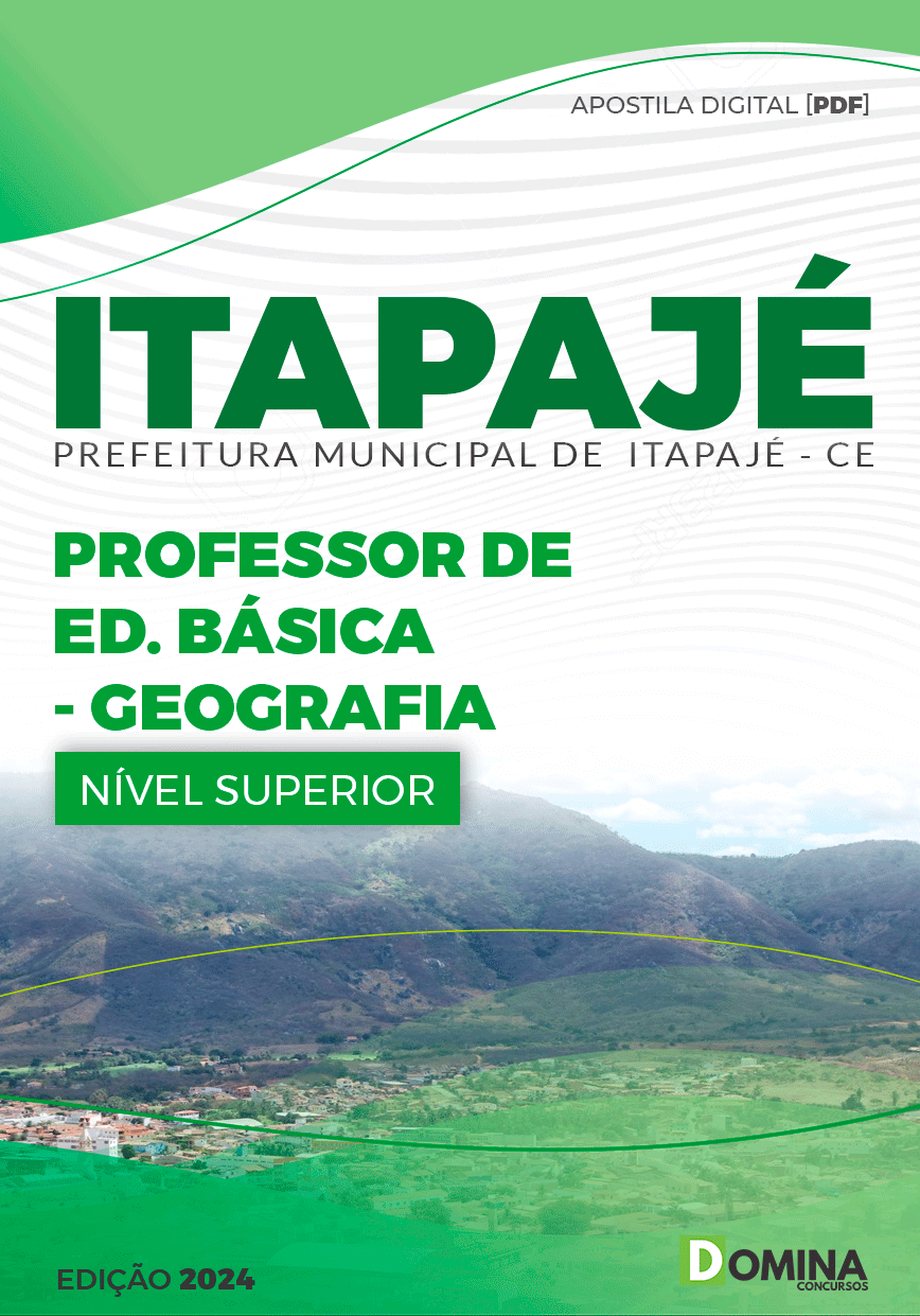 Apostila Concurso Pref Itapajé CE 2024 Professor Geografia