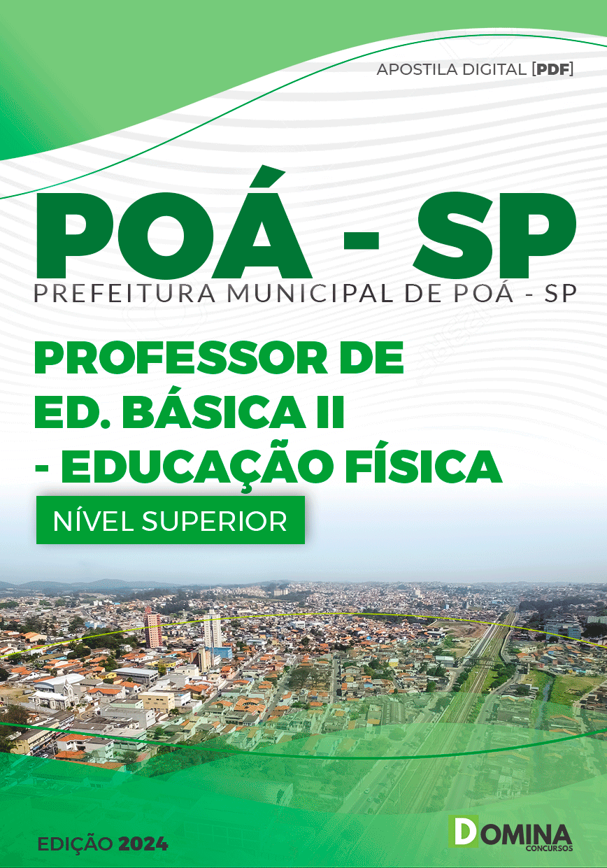 Apostila Pref Poá SP 2024 Professor de Educação Física