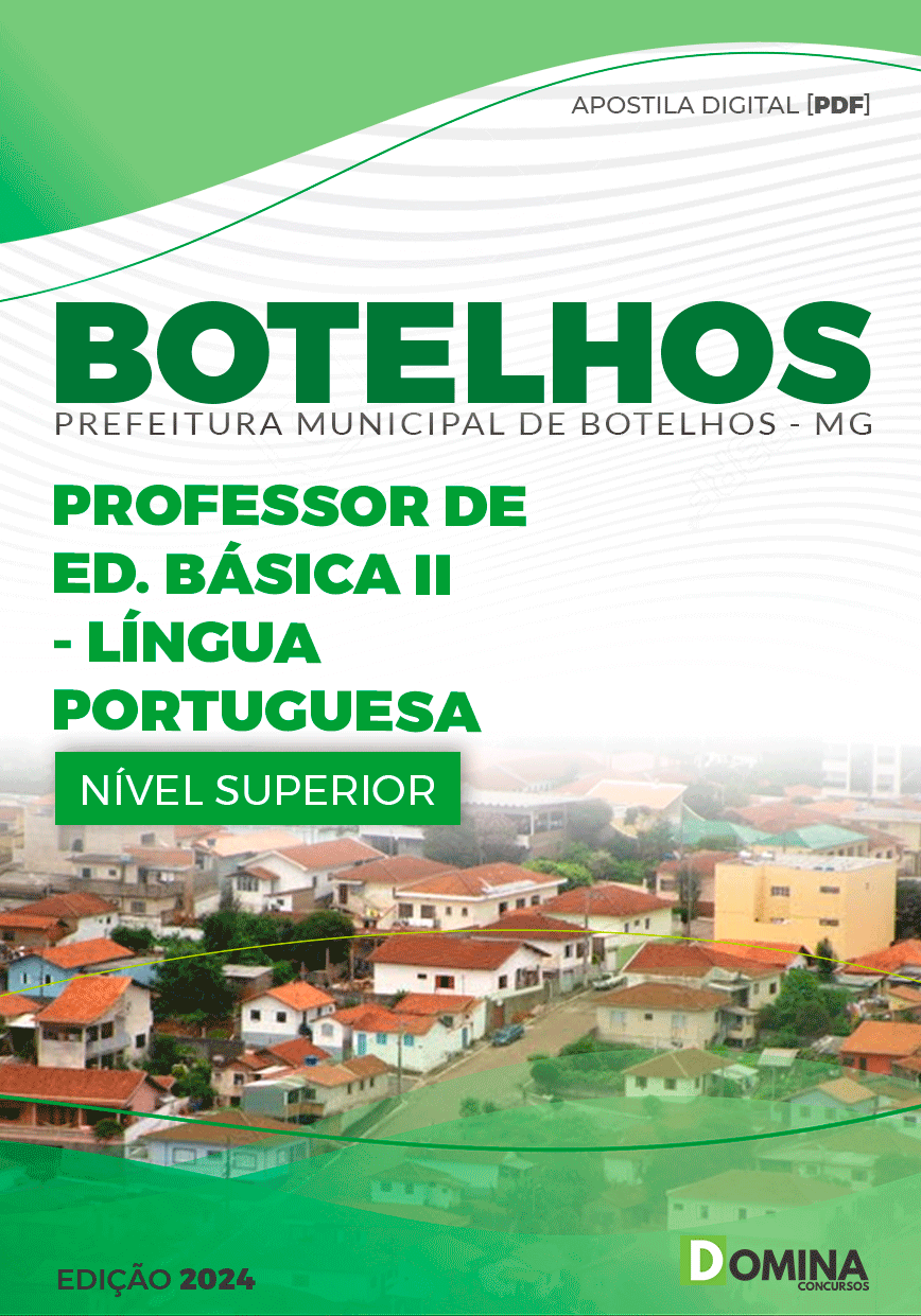 Apostila Pref Botelhos MG 2024 Professor de Língua Portuguesa