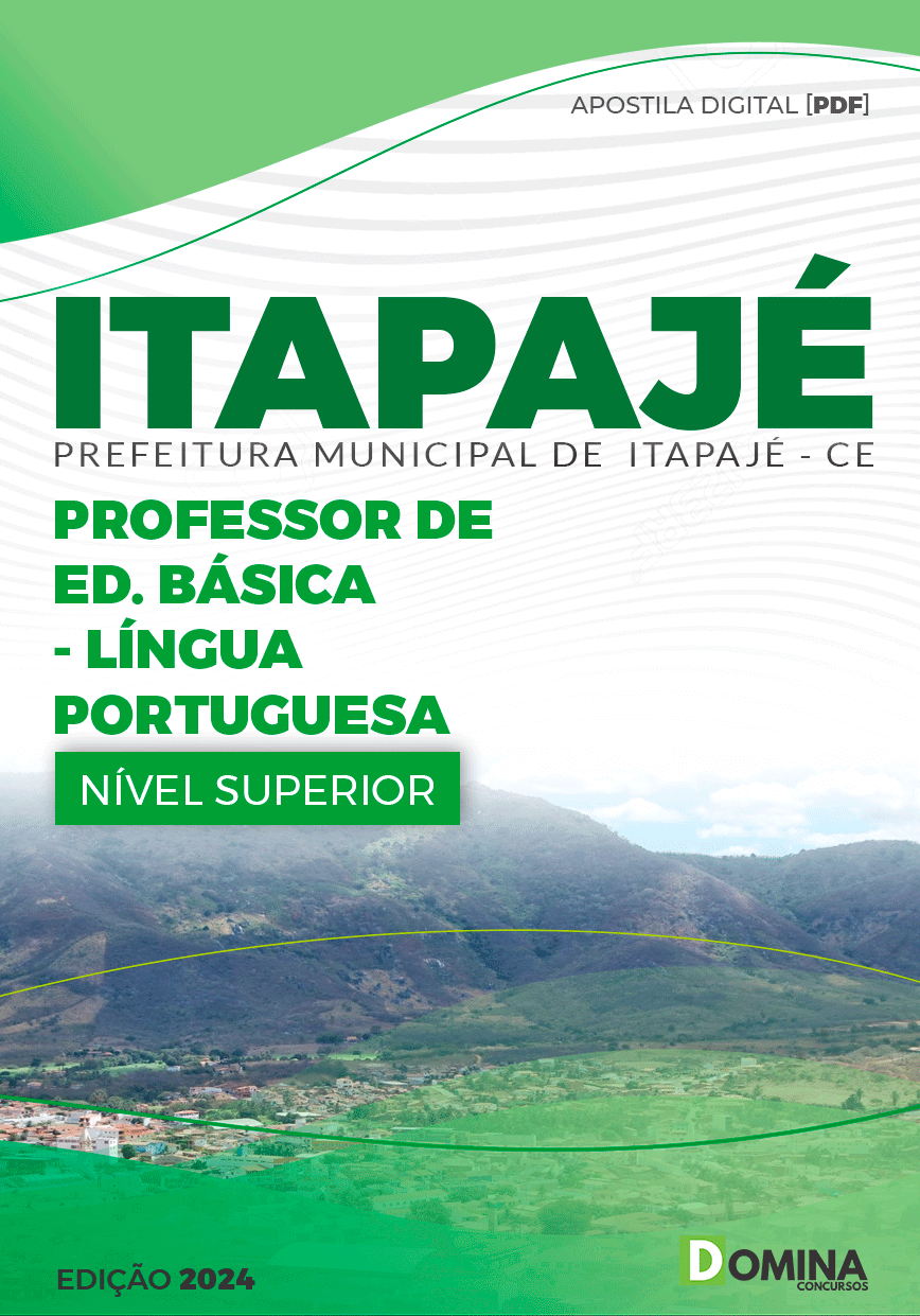 Apostila Concurso Pref Itapajé CE 2024 Professor Língua Portuguesa